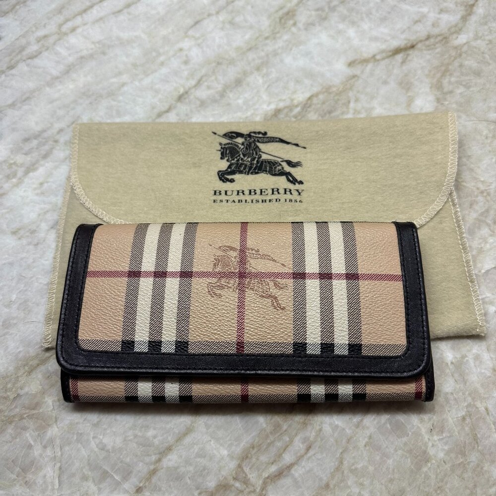 Authentic Burberry Wallet with Dust Bag